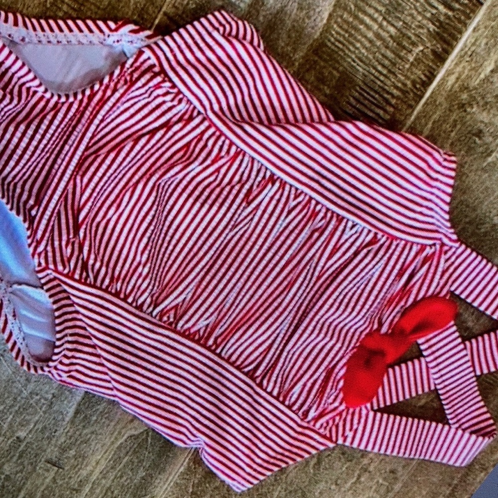 Girls Retro style striped one piece